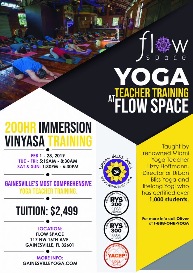 Gainesville Yoga Teacher Training Gainesville Yoga Teacher Training flier