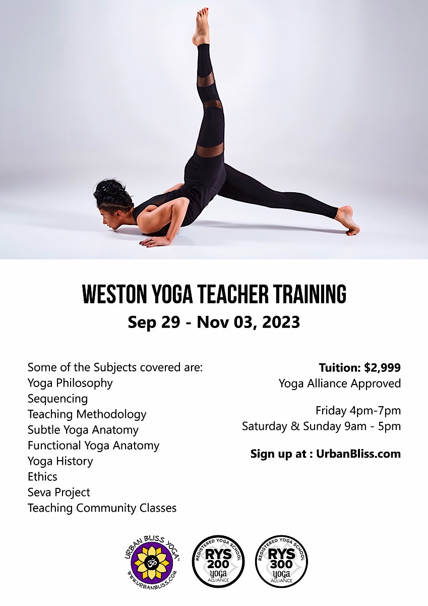 Weston Yoga Teacher Training