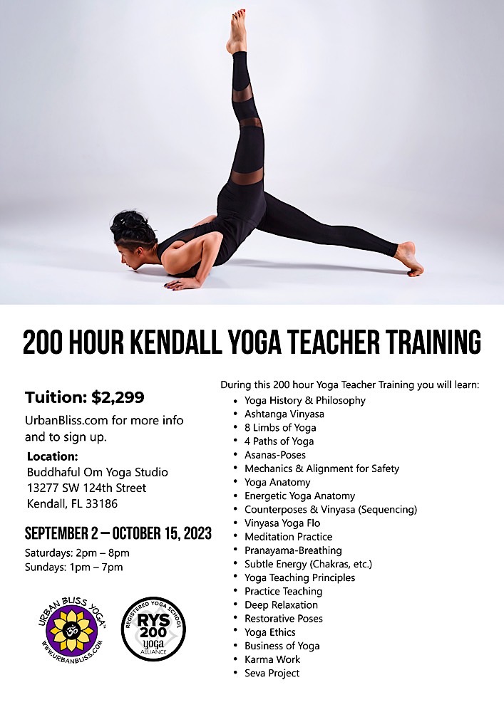 Kendall Yoga Teacher Training