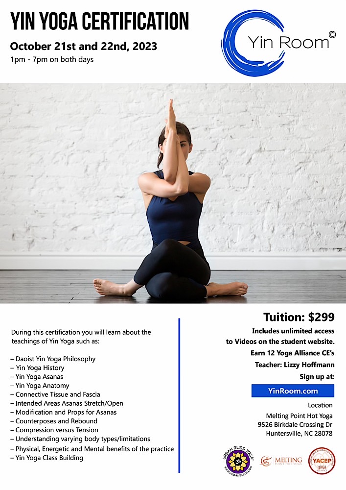 Yin Yoga Training in Huntersville, NC