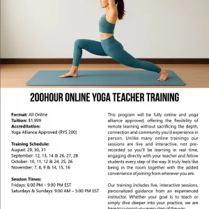 Online Yoga Teacher Training